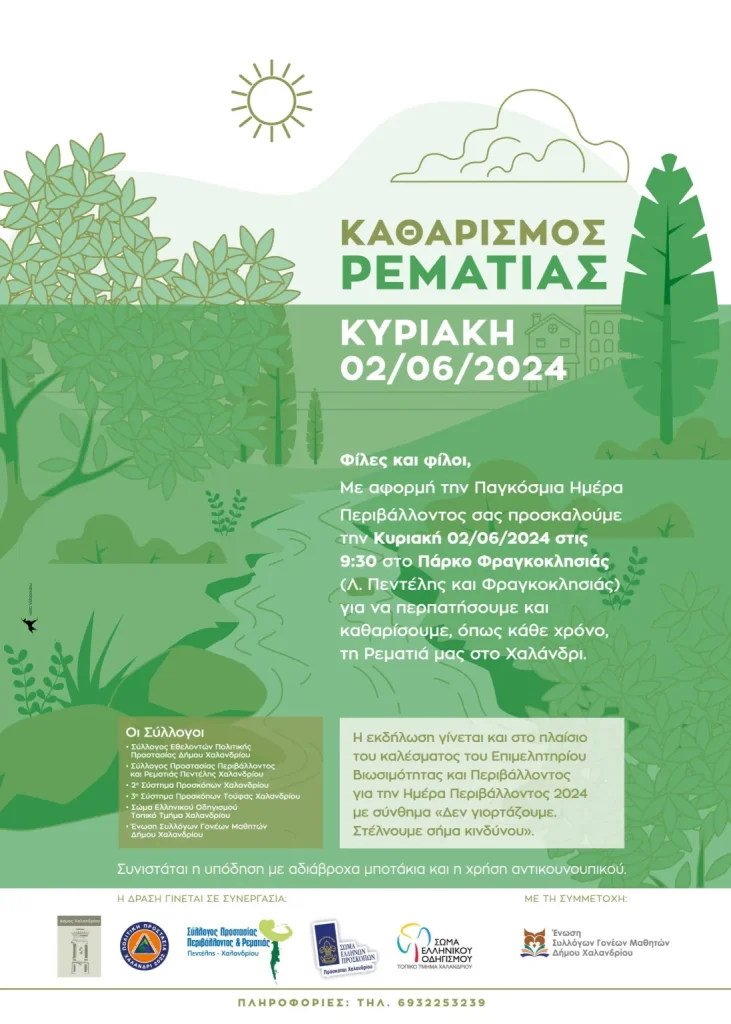 Δράση καθαρισμού της Ρεματιάς Χαλανδρίου