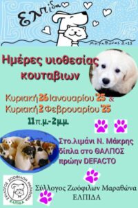 Ημέρες υιοθεσίας κουταβιών στη Νέα Μάκρη