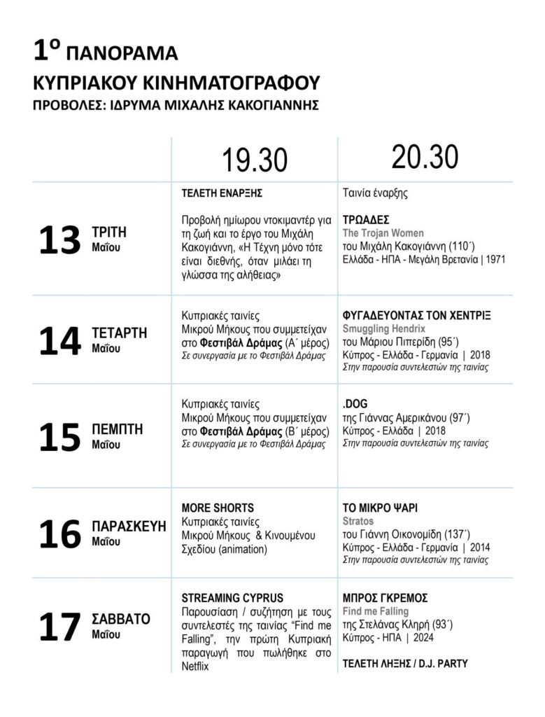 1ο Πανόραμα Κυπριακών Ταινιών